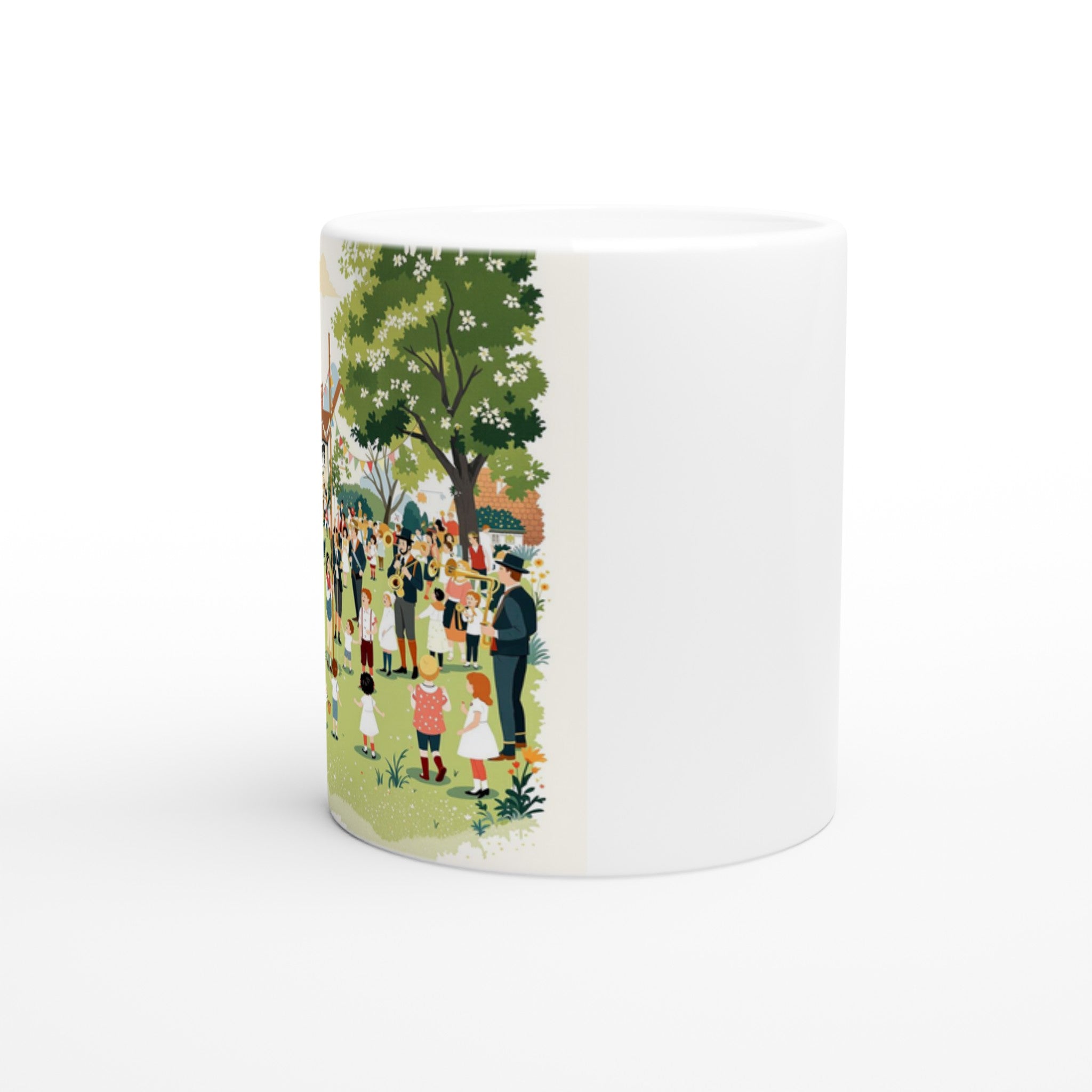 May Day Maypole Folk Tradition Mug — detail view | Wild Thread Co