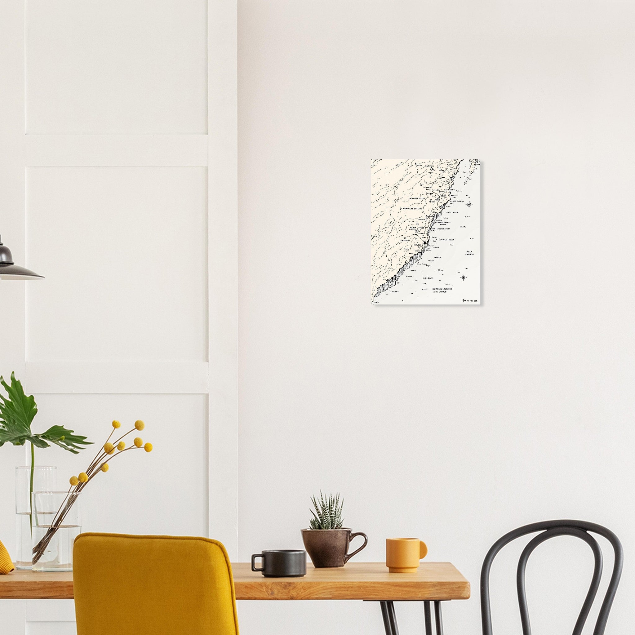 Coastal Walking Map Art Print Poster Wall Art UK — Art Print | Wild Thread Co