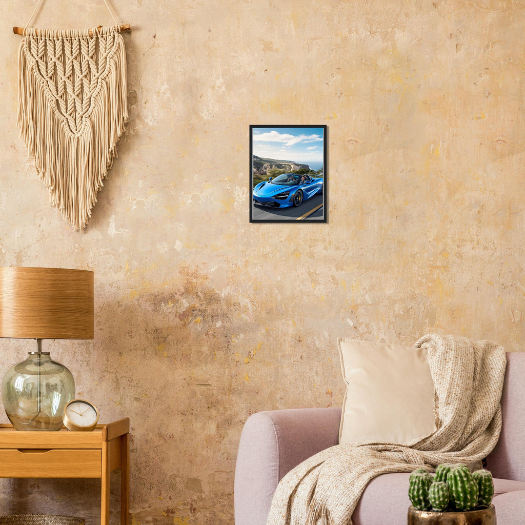 Mclaren 720s Spider Framed Art Print — detail view | Wild Thread Co