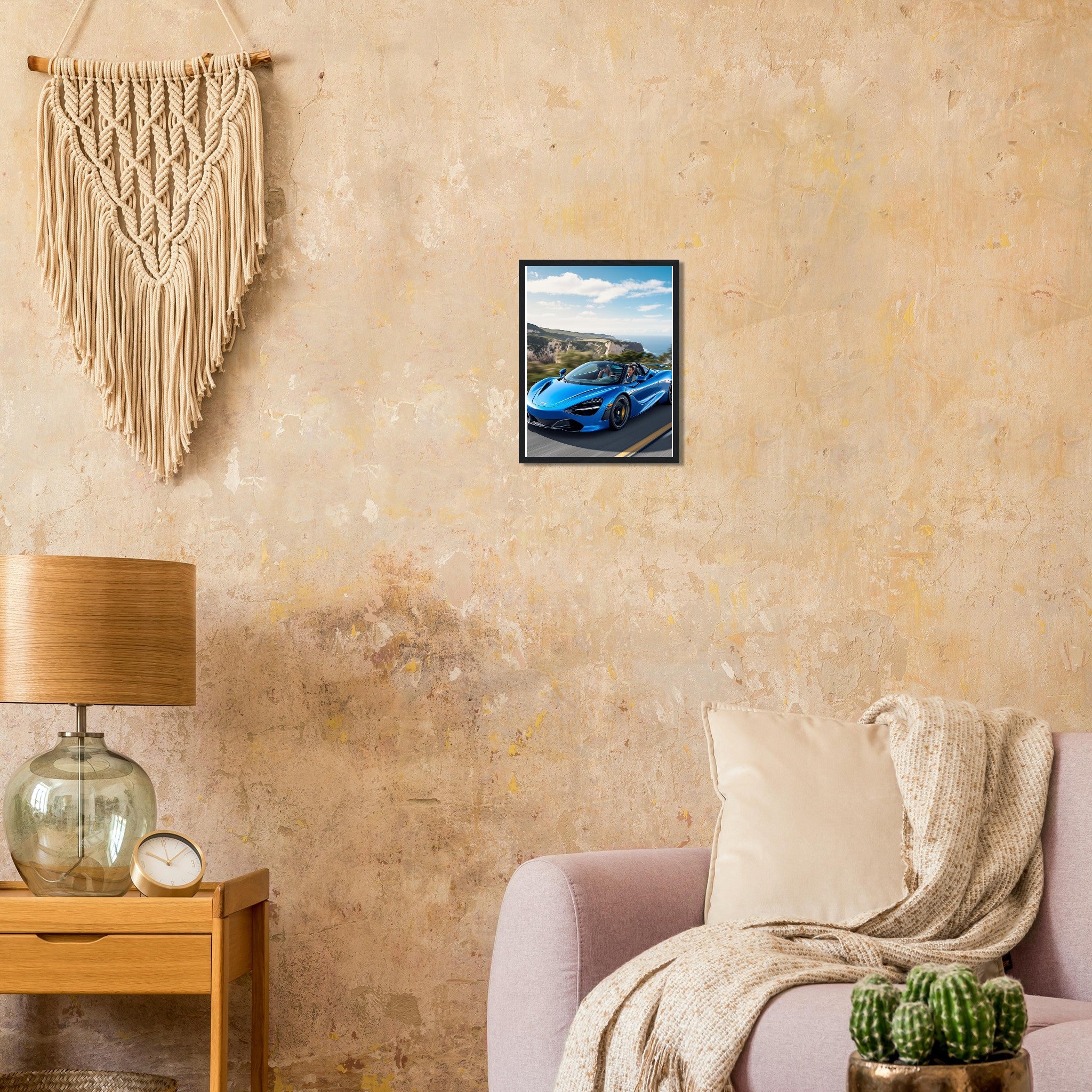 Mclaren 720s Spider Framed Art Print — detail view | Wild Thread Co