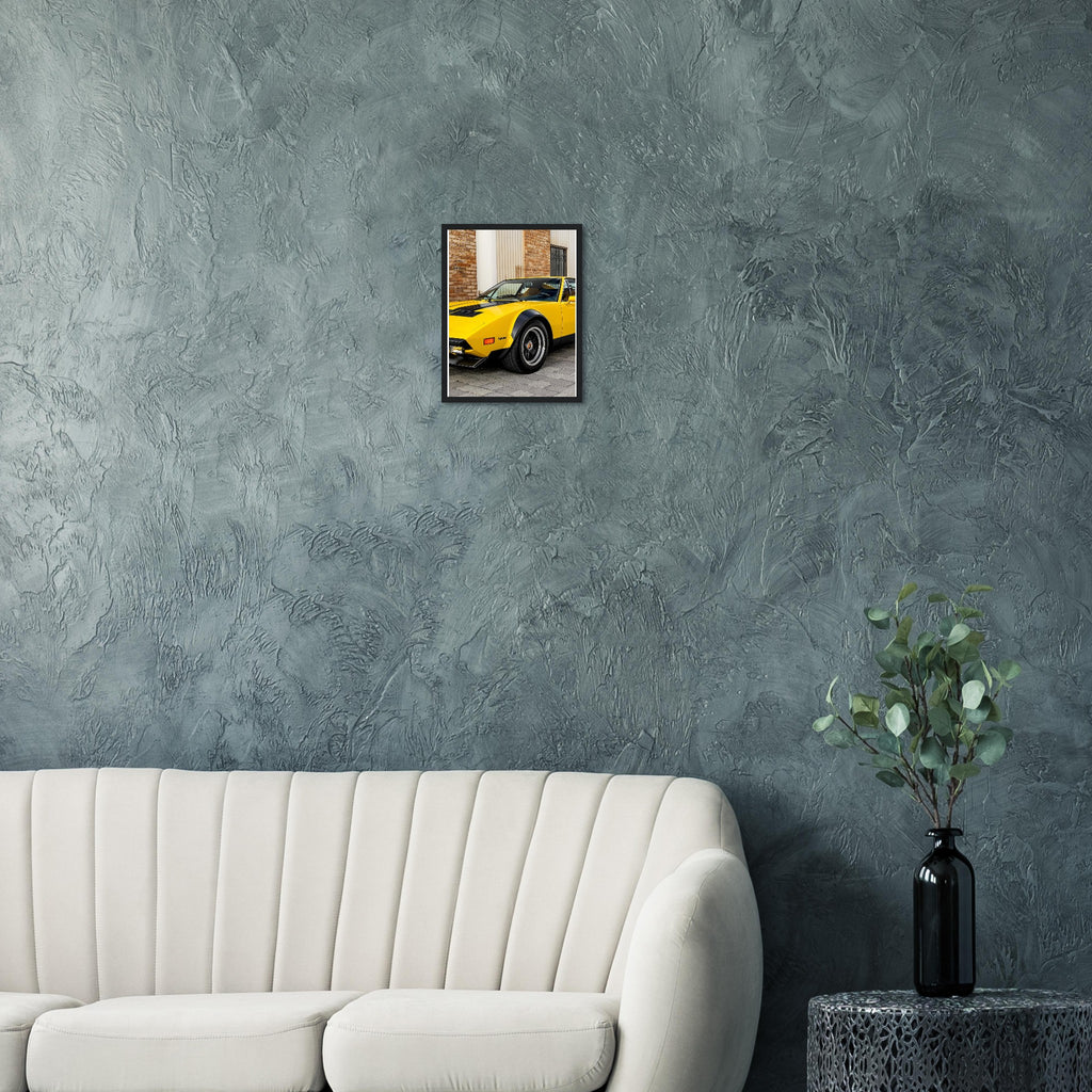 De Tomaso Pantera Framed Art Print — detail view | Wild Thread Co