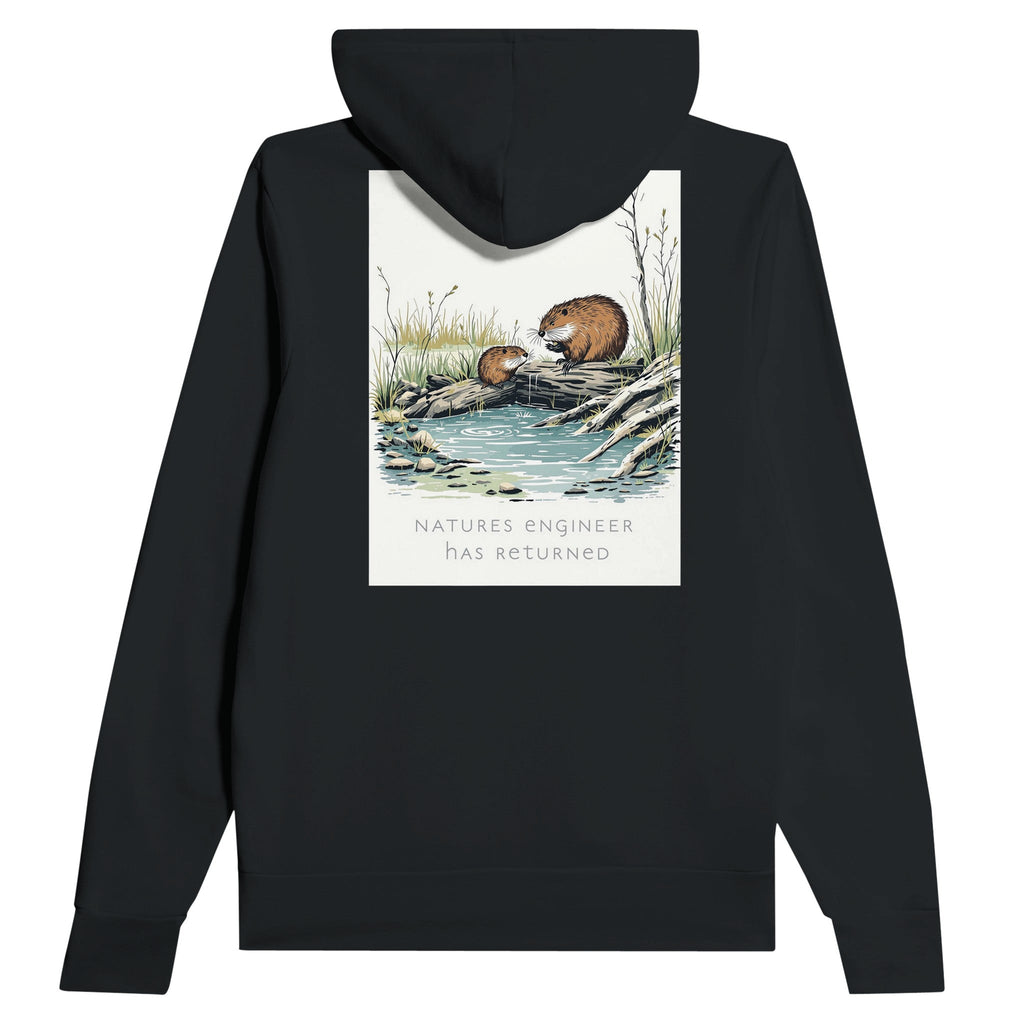 Beaver Rewilding Hoodie | Nature's Engineer Conservation Hoodie UK - Wild Thread Co