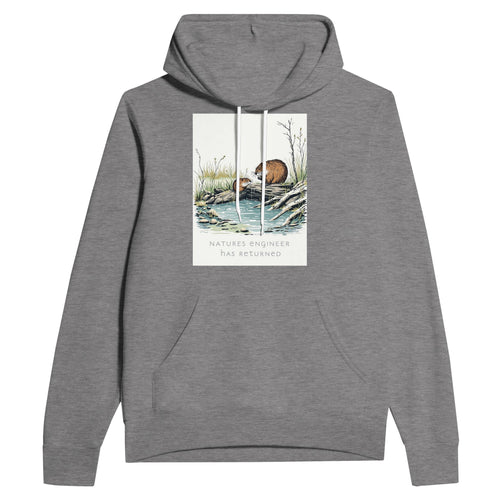Beaver Rewilding Hoodie | Nature's Engineer Conservation Hoodie UK - Wild Thread Co