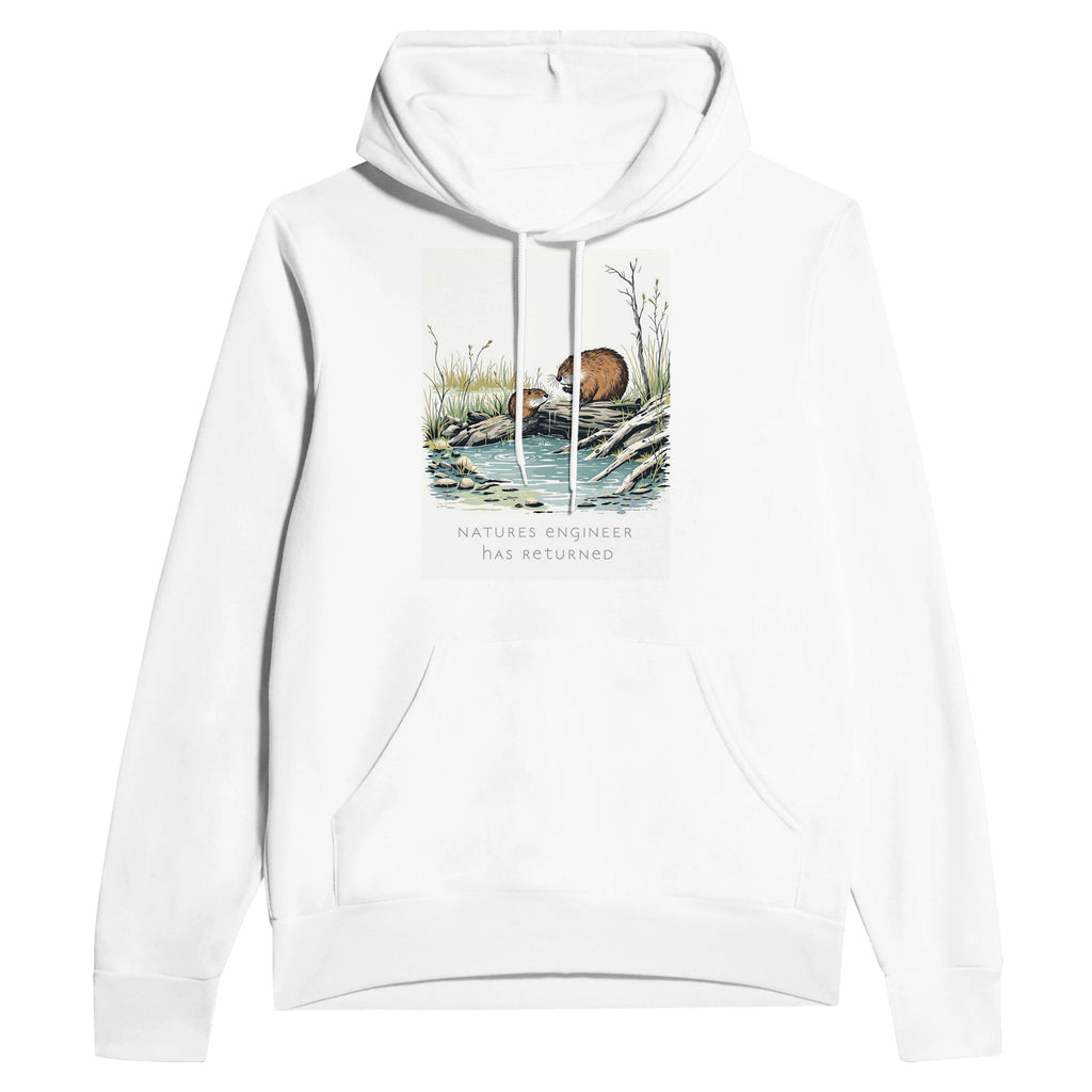 Beaver Rewilding Hoodie | Nature's Engineer Conservation Hoodie UK - Wild Thread Co