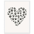 Cat Paw Prints Art Framed Print Wall Art Ready to Hang UK — Framed Art Print | Wild Thread Co