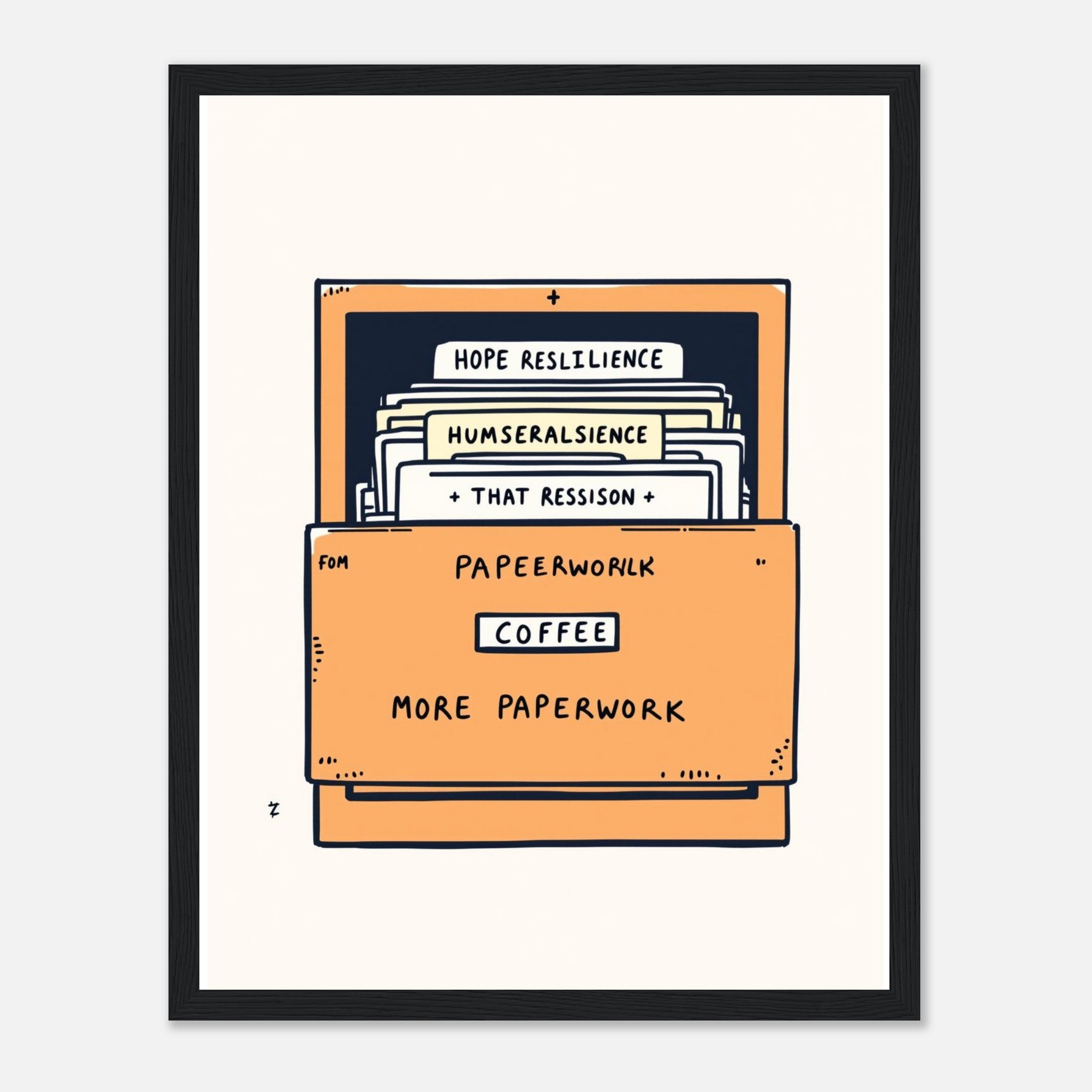 Social Worker Truth Framed Print Wall Art Ready to Hang UK Framed Art Print — detail view | Wild Thread Co