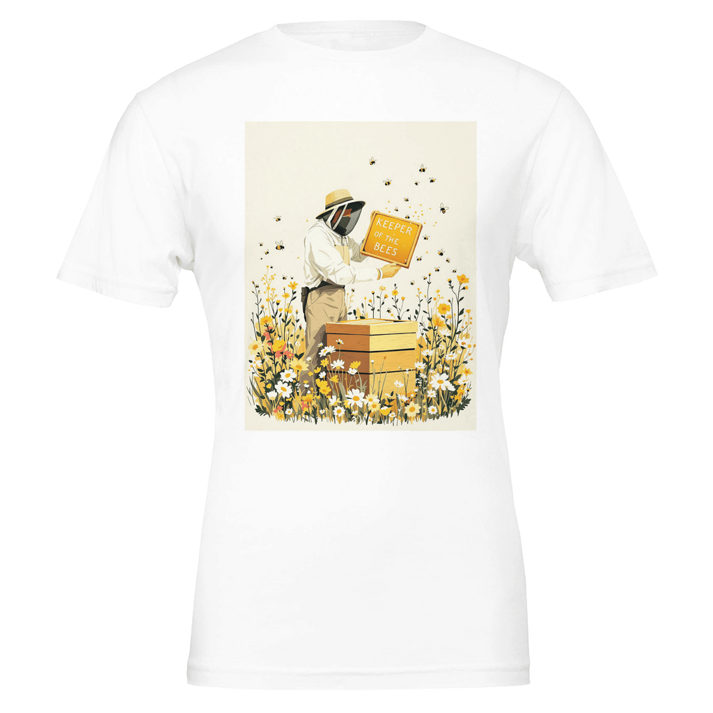 Beekeeper Gift T-Shirt | Honey Bee Tee | Keeper of the Bees Navy - Wild Thread Co