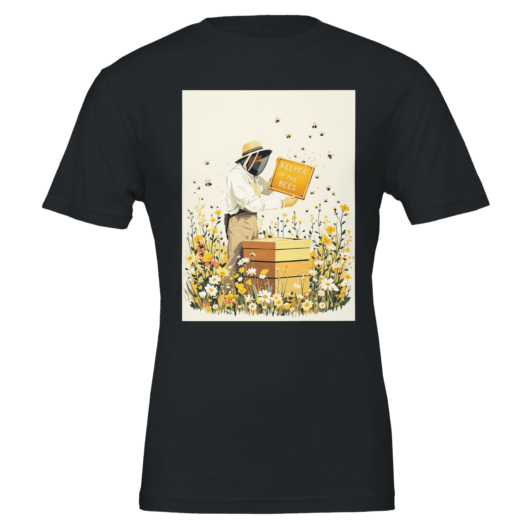 Beekeeper Gift T-Shirt | Honey Bee Tee | Keeper of the Bees Navy - Wild Thread Co