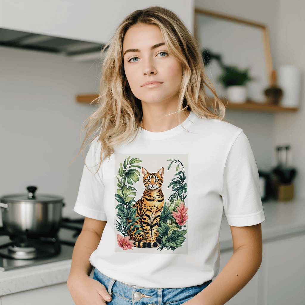 Bengal Cat Jungle T-Shirt | Unique Gift UK - Wild Thread Co