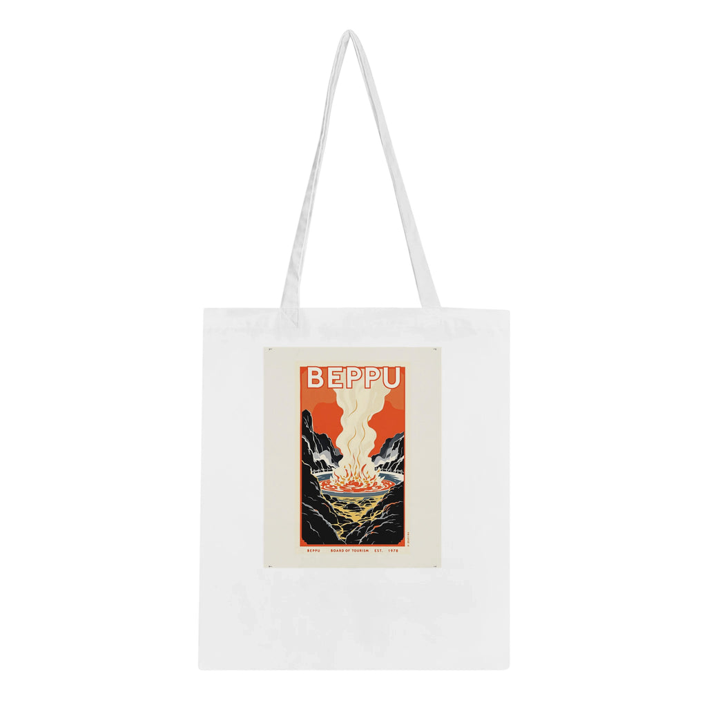Beppu Vintage Travel Tote Bag Cotton Shopper UK — Tote Bag | Wild Thread Co UK