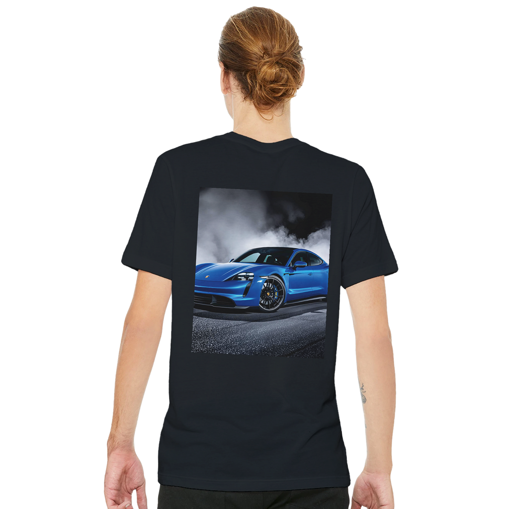 Porsche Taycan Turbo S T-Shirt — detail view | Wild Thread Co