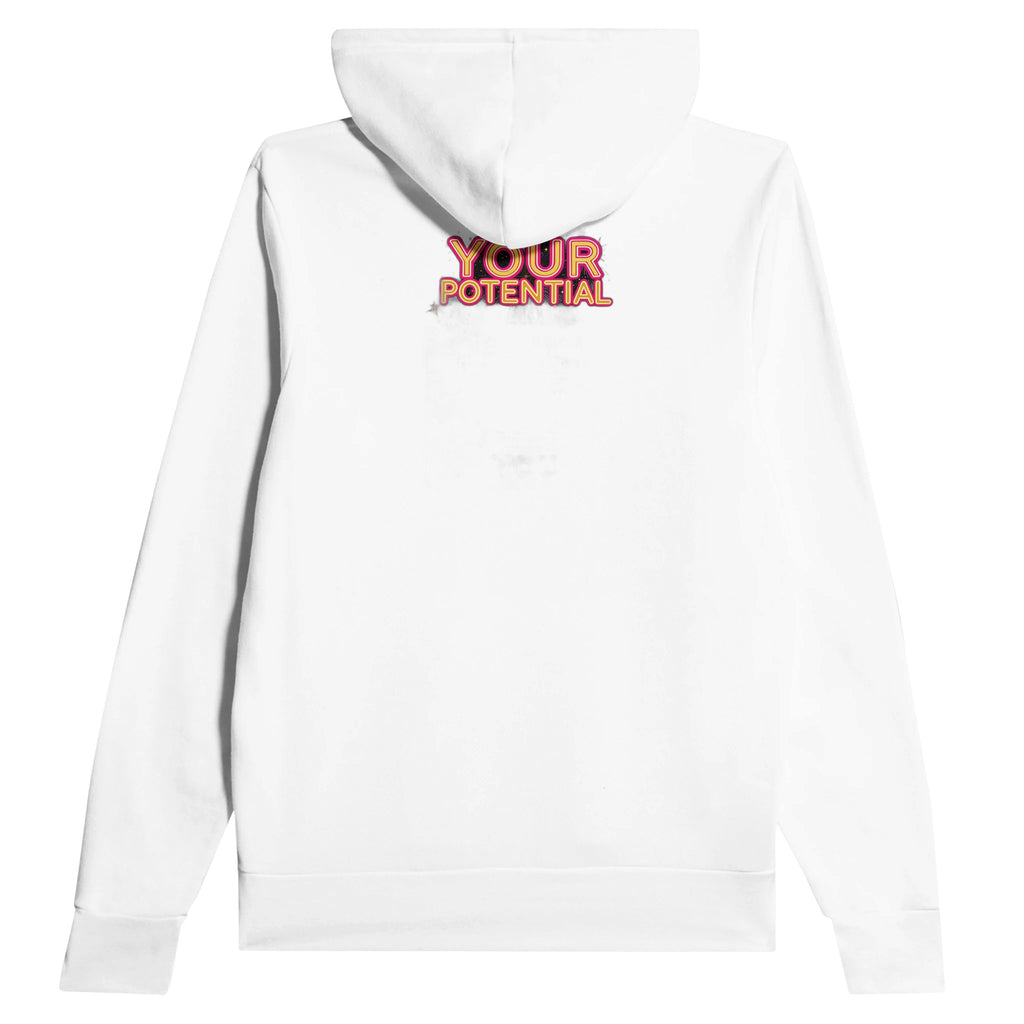 Rave Flyer Motivation Hoodie — detail view | Wild Thread Co