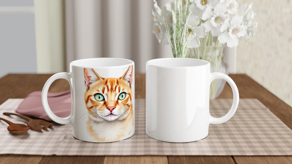 Ginger Tabby Portrait Mug Coffee Tea Ceramic 11oz — Mug | Wild Thread Co