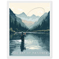 Salmon Fly Fishing Framed Art Print — detail view | Wild Thread Co