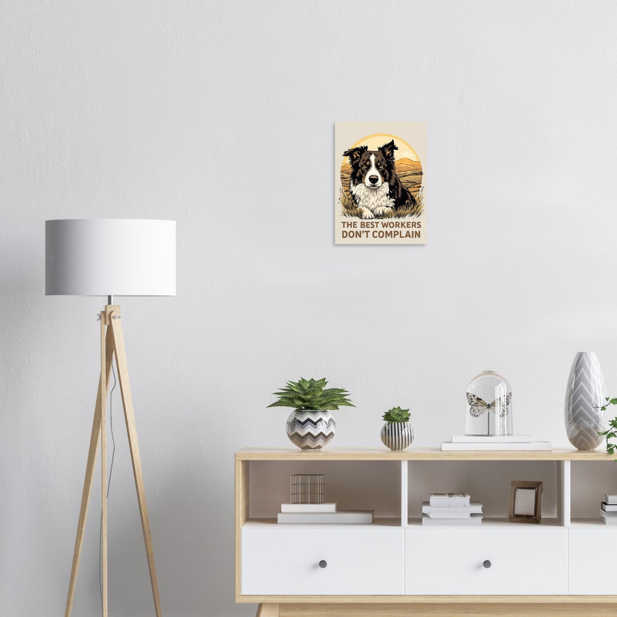Border Collie Working Dog A1 Art Print Poster Wall Art UK — Art Print | Wild Thread Co