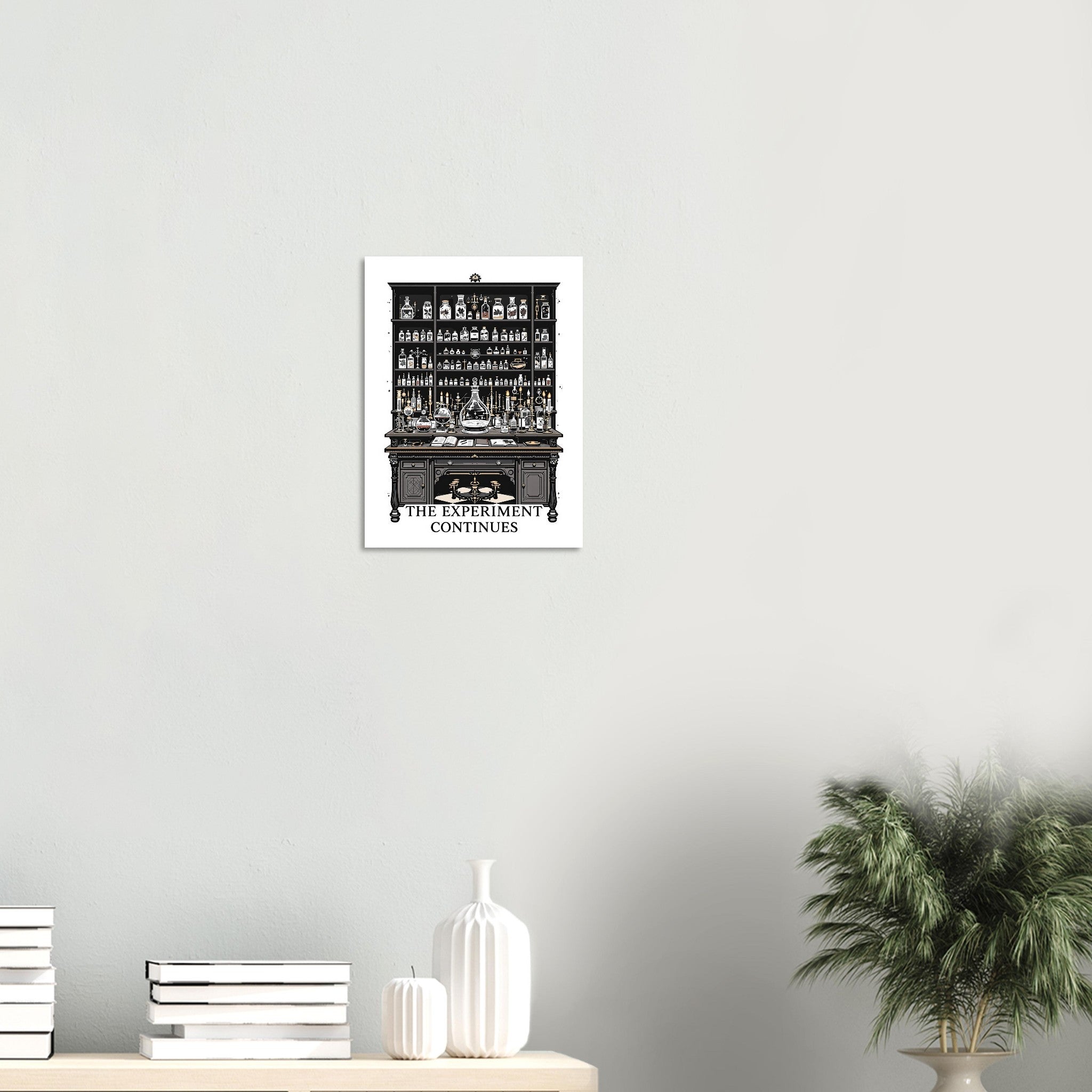 The Experiment Continues Victorian Laboratory Dark Academia Science A1 UK Art Pr Art Print — detail view | Wild Thread Co