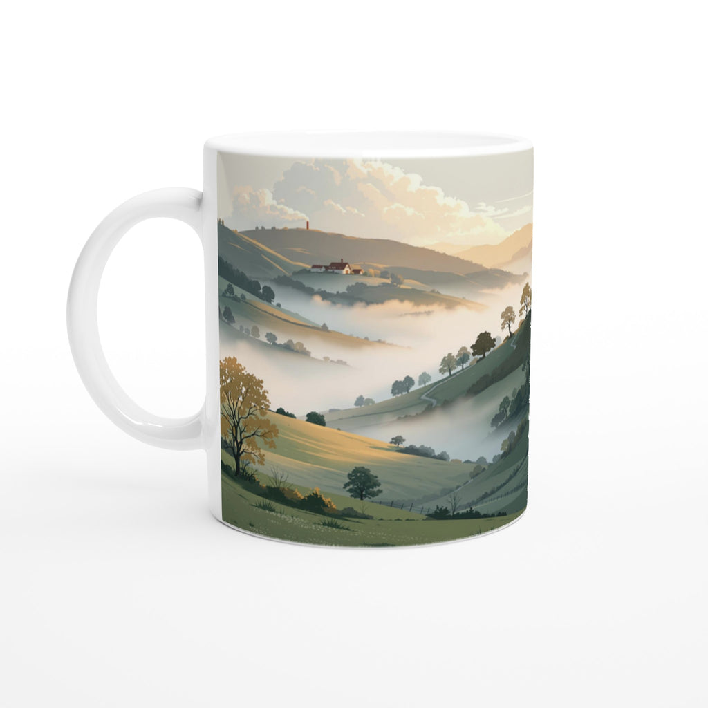 Morning Mist Valley Farm — Mug | Wild Thread Co UK