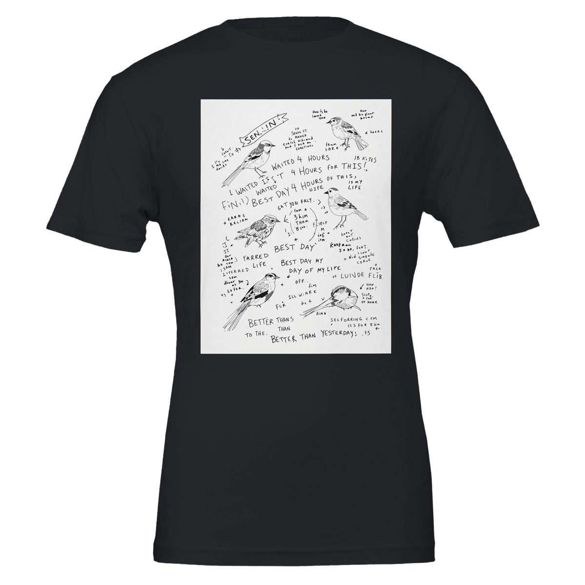 Birdwatcher Notebook T-Shirt | Twitcher Gift for Bird Lovers UK - Wild Thread Co