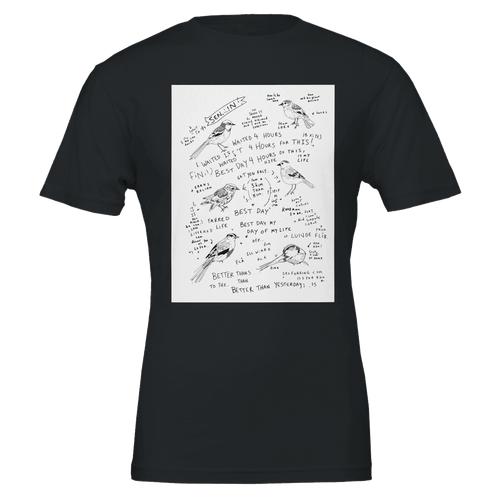 Birdwatcher Notebook T-Shirt | Twitcher Gift for Bird Lovers UK - Wild Thread Co