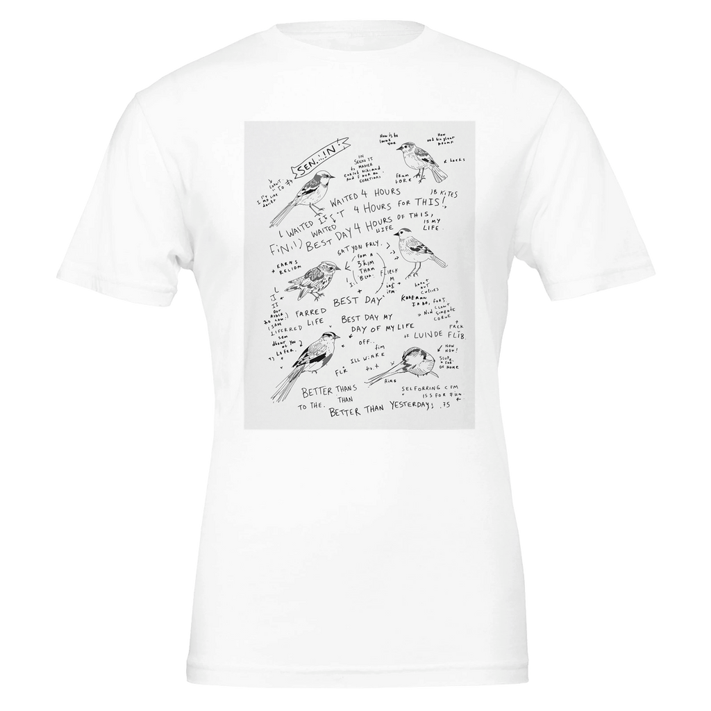 Birdwatcher Notebook T-Shirt | Twitcher Gift for Bird Lovers UK - Wild Thread Co