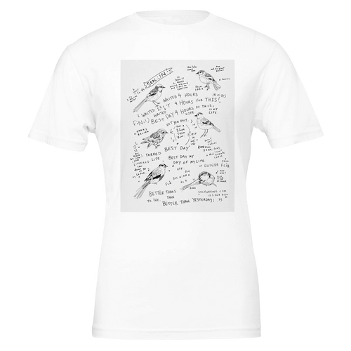 Birdwatcher Notebook T-Shirt | Twitcher Gift for Bird Lovers UK - Wild Thread Co