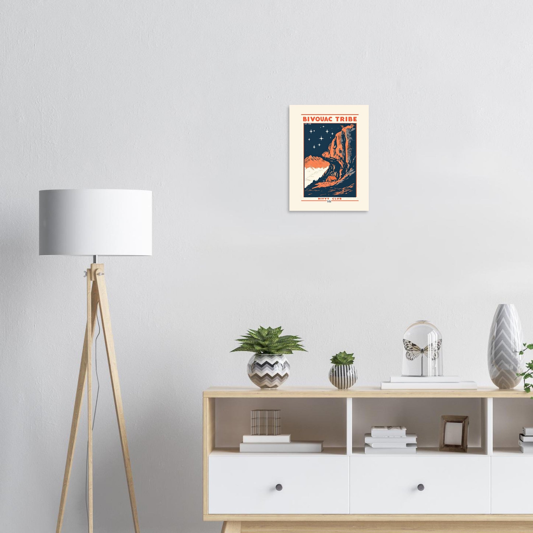 Bivouac Tribe Vintage Travel Art Wall Art UK Art Print — Art Print | Wild Thread Co UK