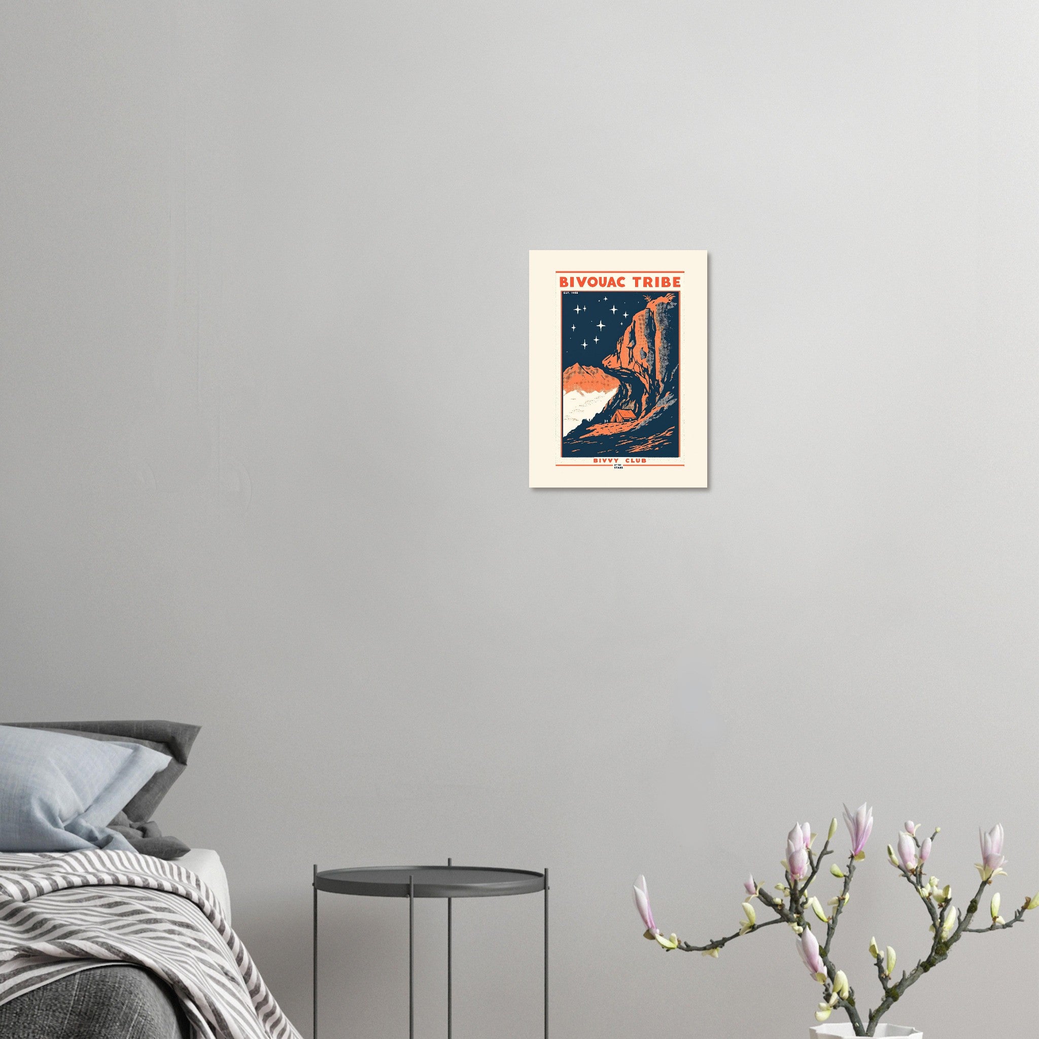 Bivouac Tribe Vintage Travel Art Wall Art UK Art Print Art Print — detail view | Wild Thread Co