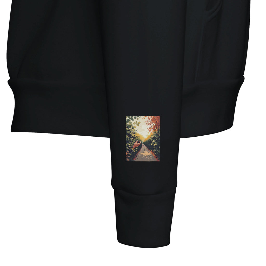 Blackberry Foraging Hoodie | FREE FOOD Hedgerow Illustrated Hoodie - Wild Thread Co
