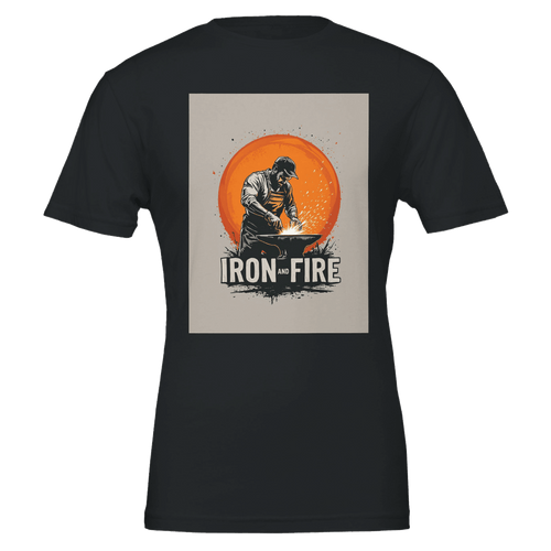 Blacksmith Forge Shirt | IRON AND FIRE Anvil Sparks T-Shirt - Wild Thread Co