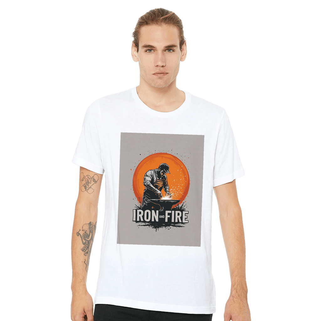 Blacksmith Forge Shirt | IRON AND FIRE Anvil Sparks T-Shirt - Wild Thread Co