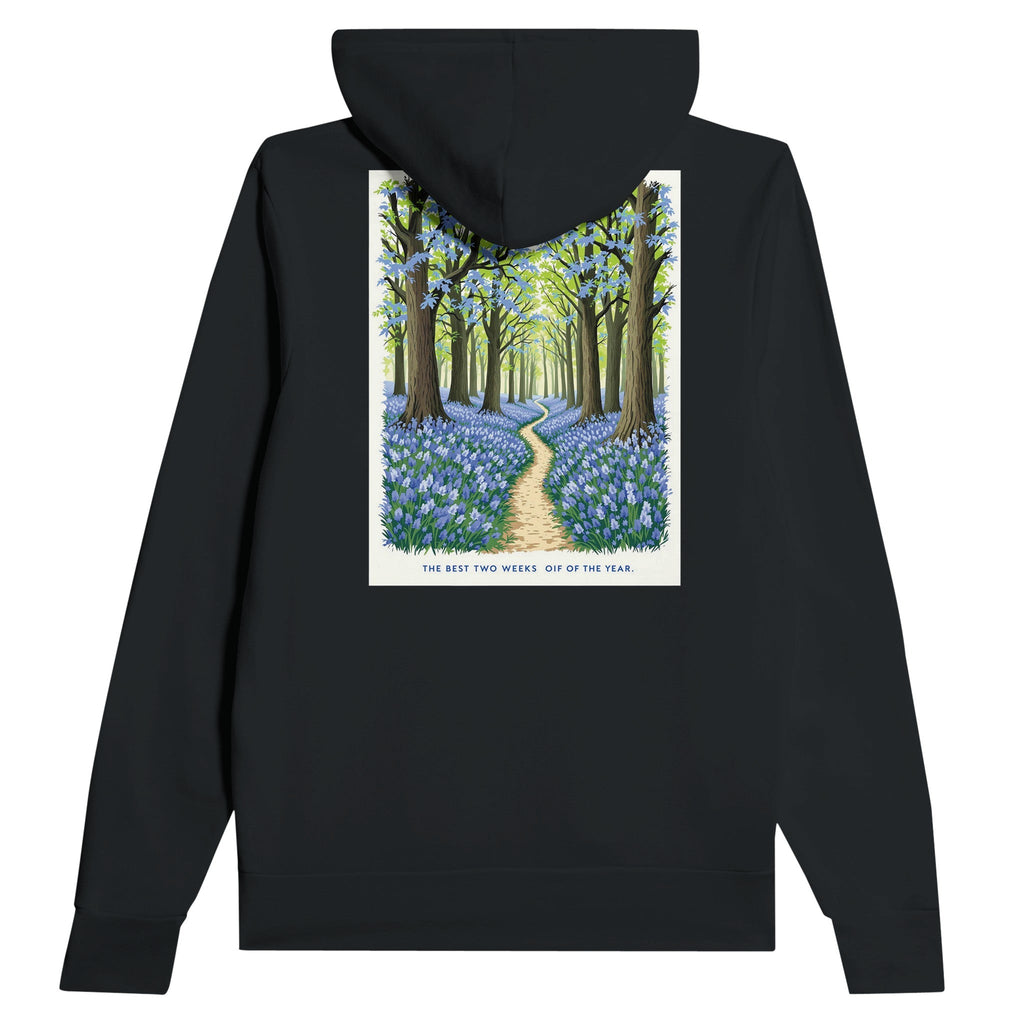 Bluebell Wood Hoodie | British Spring Woodland Gift Navy - Wild Thread Co