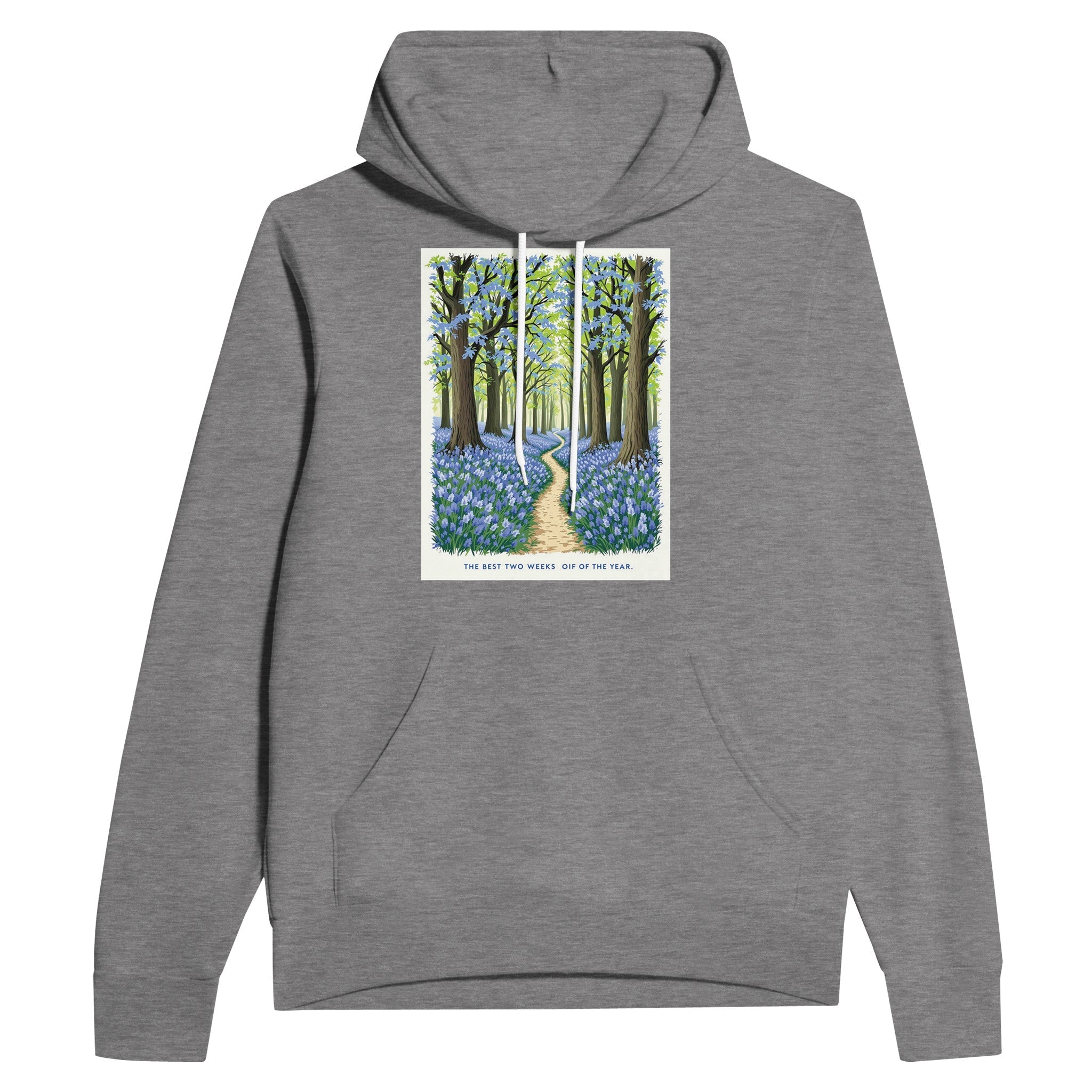 Bluebell Wood Hoodie | British Spring Woodland Gift Navy - Wild Thread Co