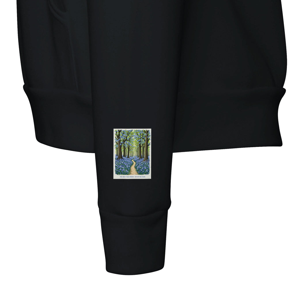 Bluebell Wood Hoodie | British Spring Woodland Gift Navy - Wild Thread Co