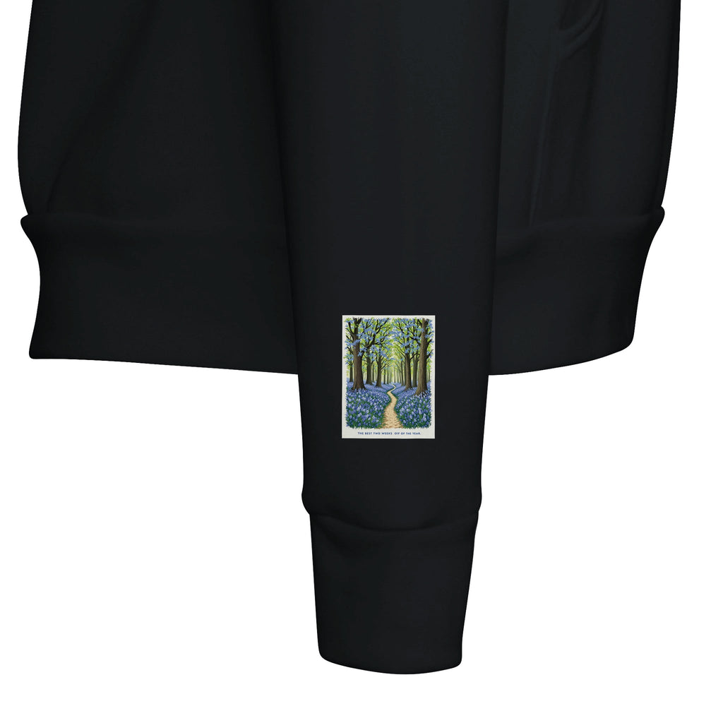 Bluebell Wood Hoodie | British Spring Woodland Gift Navy - Wild Thread Co