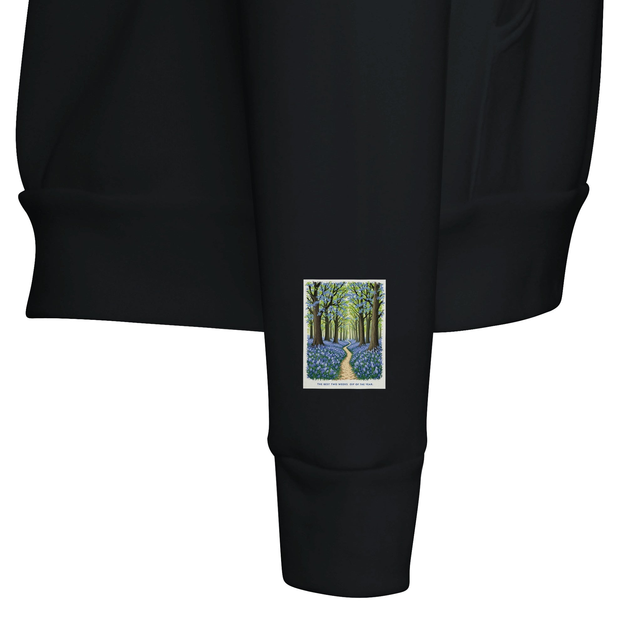 Bluebell Wood Hoodie | British Spring Woodland Gift Navy - Wild Thread Co