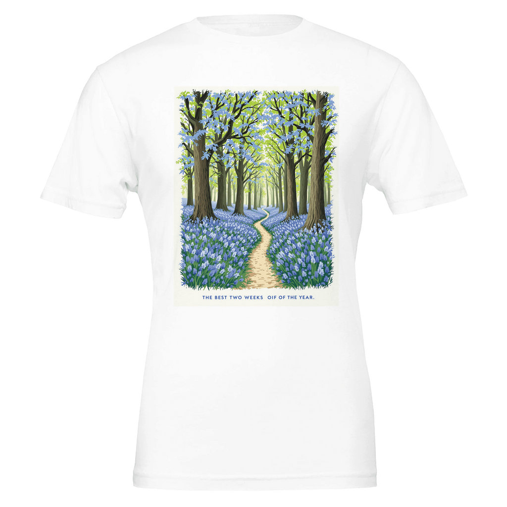 Bluebell Wood T-Shirt | British Spring Woodland Gift Navy - Wild Thread Co