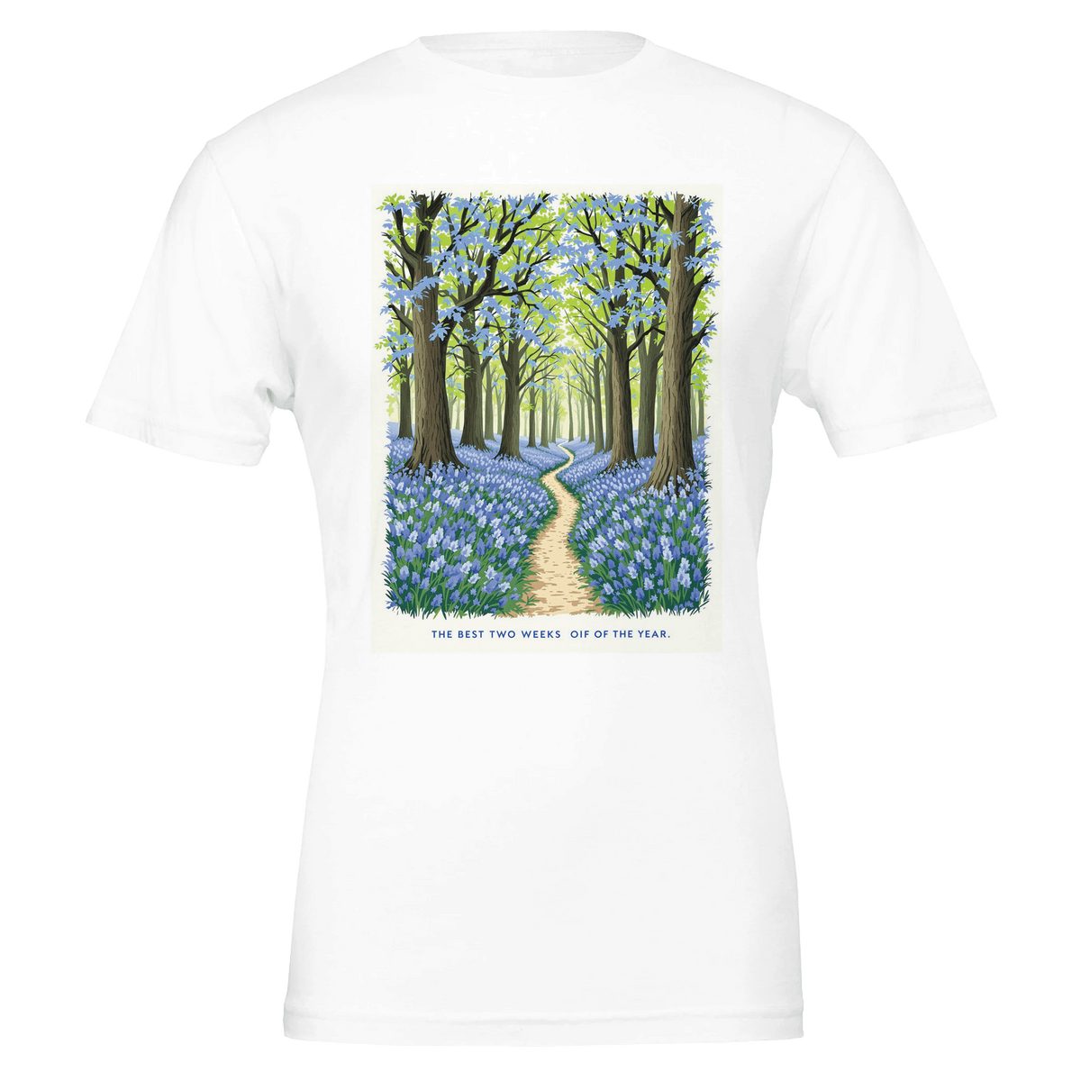 Bluebell Wood T-Shirt | British Spring Woodland Gift Navy - Wild Thread Co