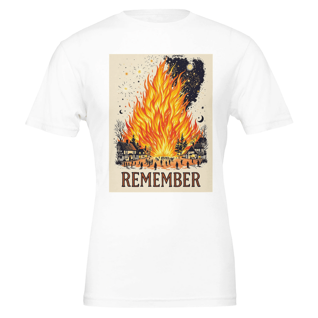 Bonfire Night Shirt | Guy Fawkes Fireworks Tee | Remember Remember - Wild Thread Co