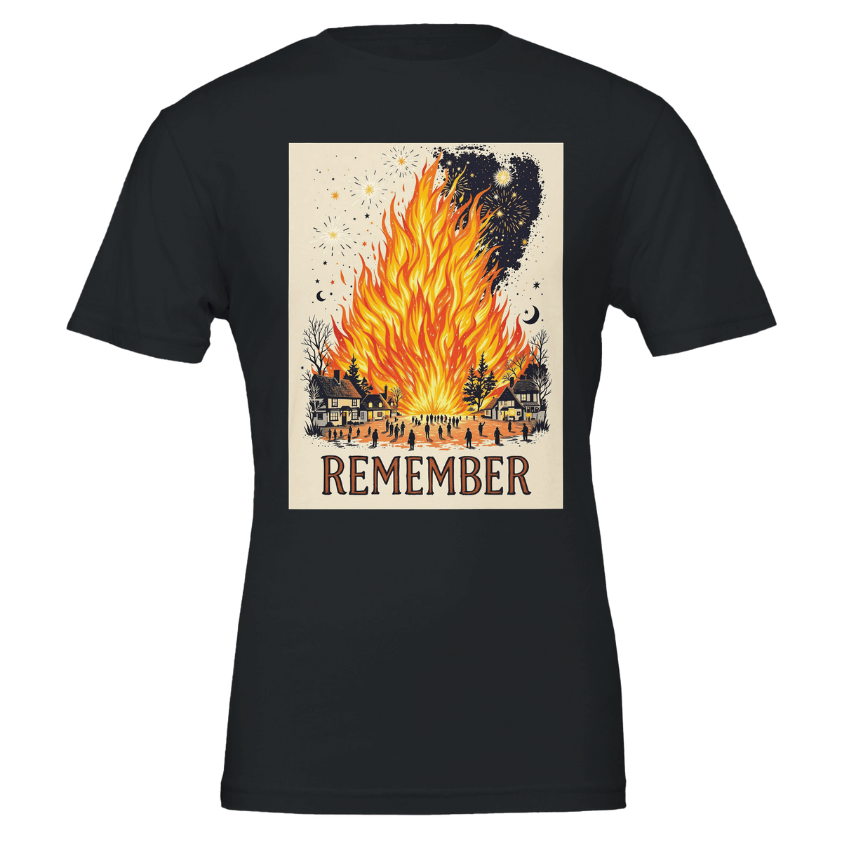 Bonfire Night Shirt | Guy Fawkes Fireworks Tee | Remember Remember - Wild Thread Co