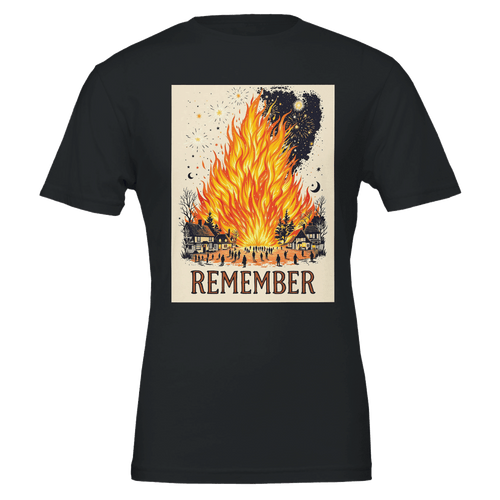 Bonfire Night Shirt | Guy Fawkes Fireworks Tee | Remember Remember - Wild Thread Co