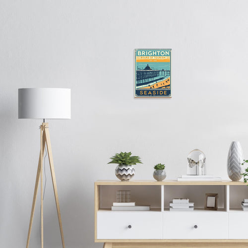 Brighton Vintage Travel Art Wall Art UK Art Print Poster Wall Art UK UK Gift — Art Print | Wild Thread Co UK