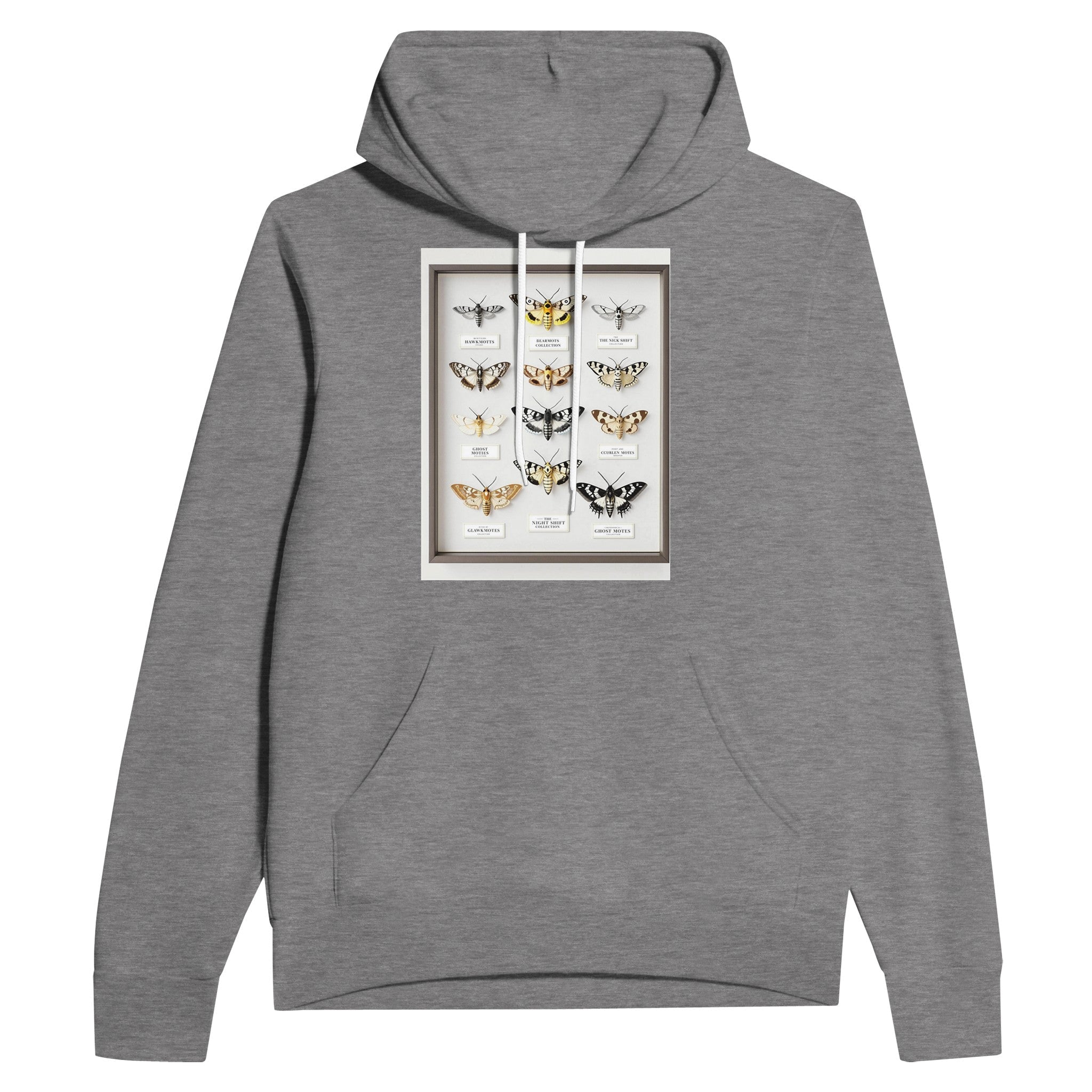 British Moth Lover Gift | Entomology Specimen Case Hoodie Navy - Wild Thread Co