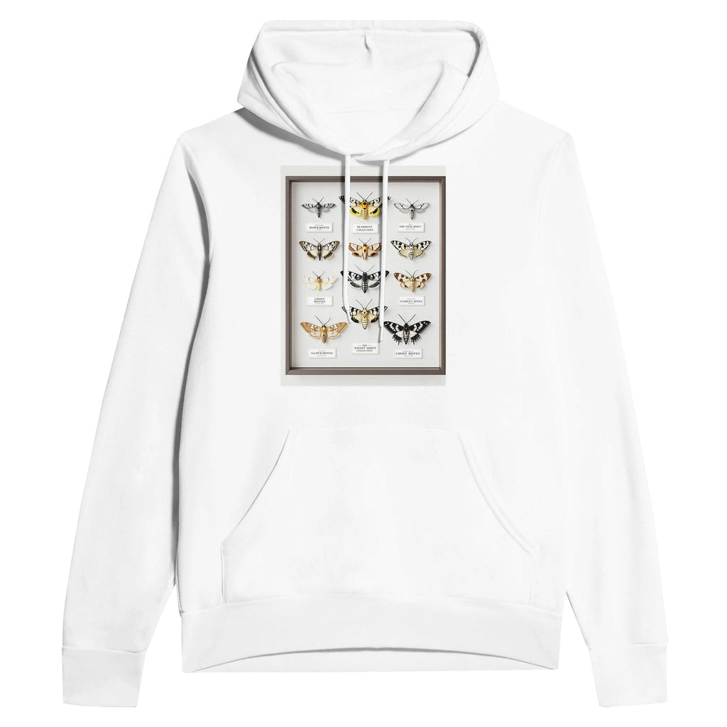 British Moth Lover Gift | Entomology Specimen Case Hoodie Navy - Wild Thread Co