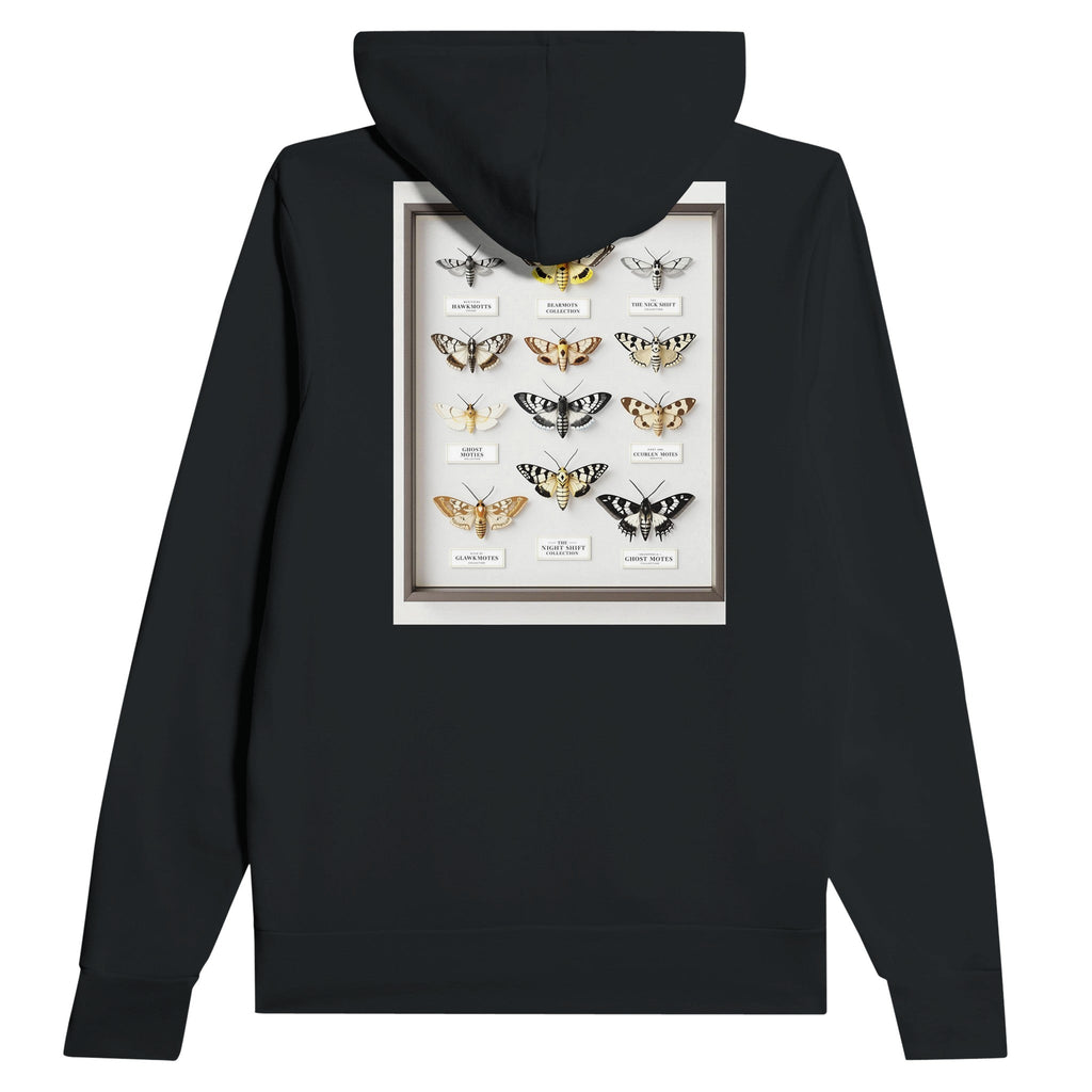 British Moth Lover Gift | Entomology Specimen Case Hoodie Navy - Wild Thread Co
