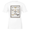 British Moth Lover Gift | Entomology Specimen Case T-Shirt Navy - Wild Thread Co