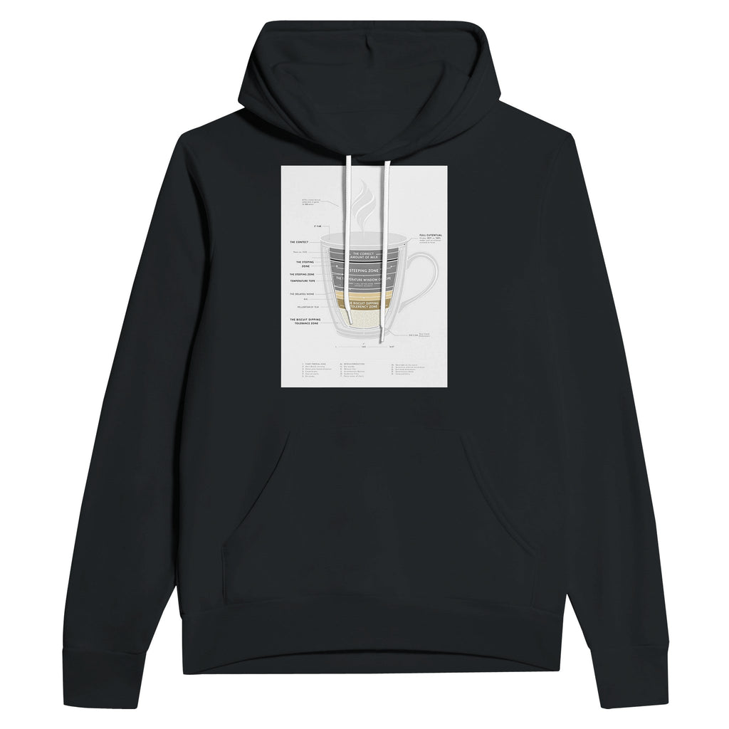 British Tea Lover Gift Funny Engineering Diagram Hoodie Humour Hoodie - Wild Thread Co