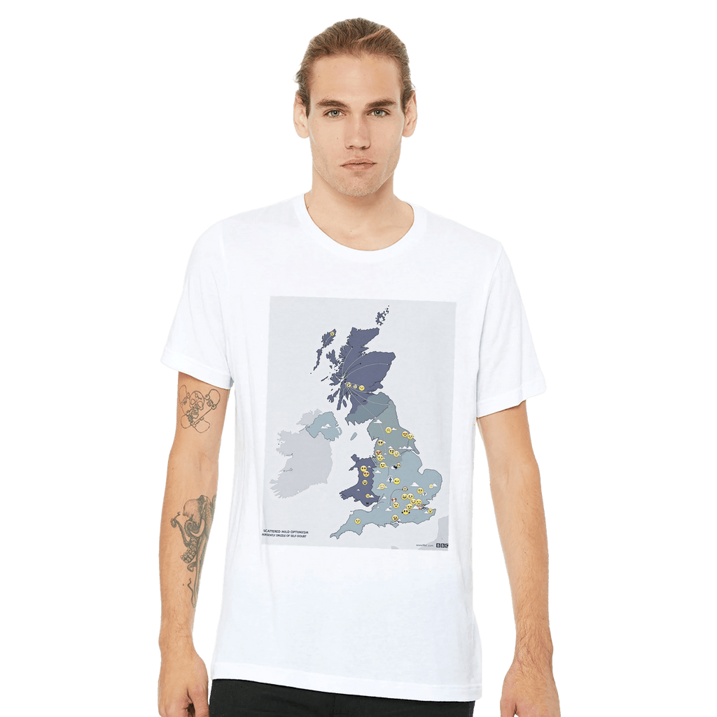 British Weather Map Emotional Forecast T-Shirt | Funny Gift - Wild Thread Co