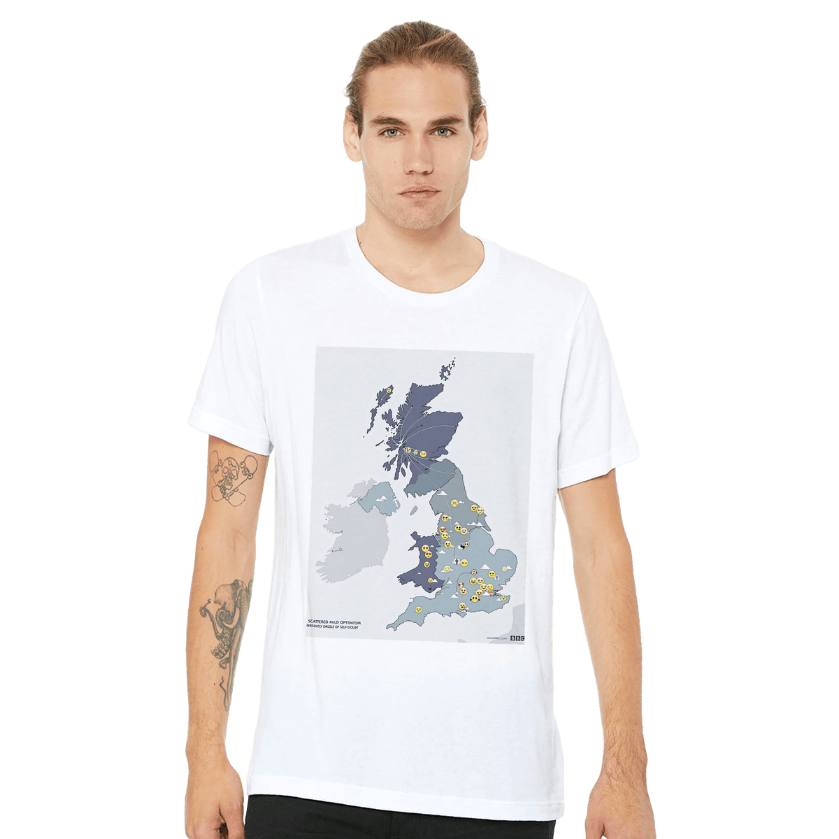 British Weather Map Emotional Forecast T-Shirt | Funny Gift - Wild Thread Co