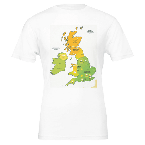 British Weather Map Funny T-Shirt | Met Office Style Humour Tee - Wild Thread Co