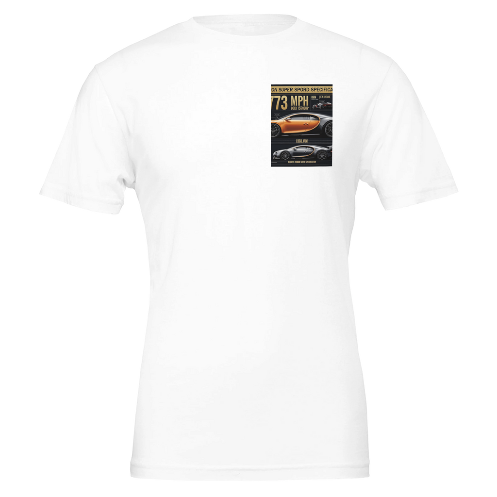 Bugatti Chiron Super Sport 300 Record T-Shirt — detail view | Wild Thread Co